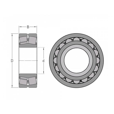 22230 Rolamentos Esféricos 22320MB W33 22230CC 22230CAK 22230MA OPEN para Mineração