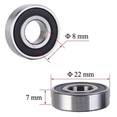 Alta Velocidade 608 RS ZZ Rolamentos de Cerâmica 608 Rolamentos de Esferas de Groove Profundo para Skateboard