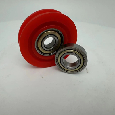 Rolamentos de esferas de ranhuras profundas 6082RS Rolamentos de rodas de posicionamento revestidos de borracha de máquina