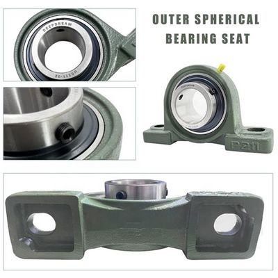 Rolamentos montados de aço cromo GCR15 não padrão UCP210-200D1 para desempenho estável