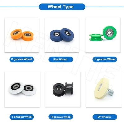 Roda de POM de rolagem de bola de ranhura profunda 698 Roller de nylon para corrida suave em equipamentos de fitness