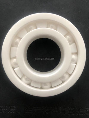 Estrutura de esferas de ranhuras profundas Rolamentos cerâmicos completos 608 para baixos requisitos de manutenção