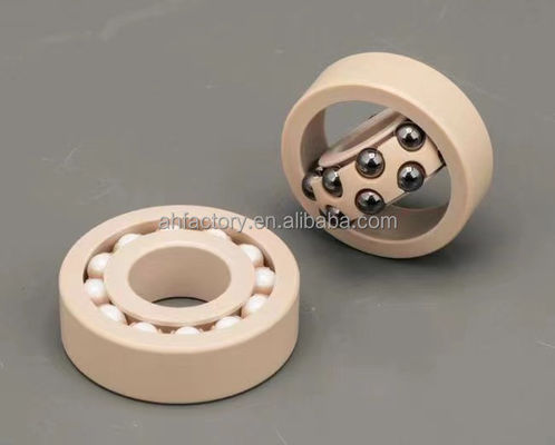 Estrutura de esferas de ranhuras profundas Rolamentos cerâmicos completos 608 para baixos requisitos de manutenção