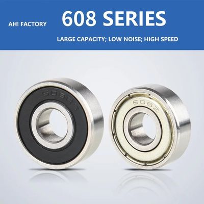 Long Life 608 Series Deep Groove Ball Bearing for Machinery Tubos de plástico P0 P6 P5 P4 P2