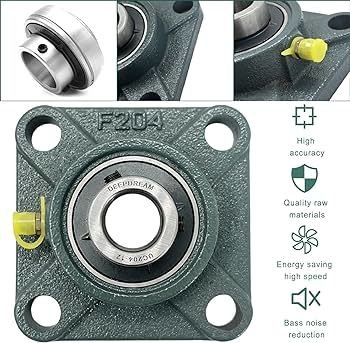 Aço cromado industrial GCR15 UELF208DI UCF205 UCF206 UCF207 UCF208 Bolsas de rolamento de blocos de almofadas da série UCF
