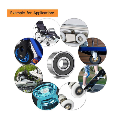 6208-2Z C3 Motor de alta velocidade Rolamento de esferas de ranhura profunda com vedações abertas ZZ 2RS Tipo