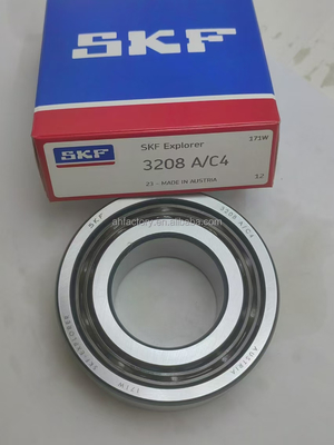 Reboque de esferas de contacto angulares de linha dupla 3317-2RS-ATN9/C3 com portão de 85 x 180 x 73 mm
