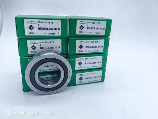 Reboque de esferas de contacto angulares de linha dupla 3317-2RS-ATN9/C3 com portão de 85 x 180 x 73 mm