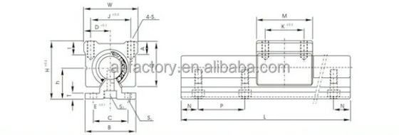 SBR30UU-1800mm CNC Alumínio redondo linha de guia de trilho e bloco de deslizamento para lojas de vestuário