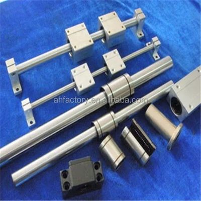 Comprimento personalizável CNC Alumínio redondo linha de guia SBR12 com SBR30UU Bloco de deslizamento