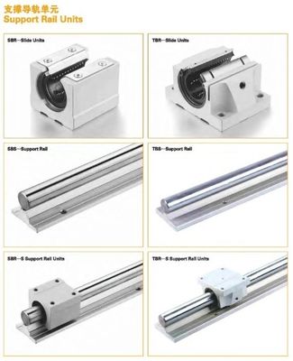 Comprimento personalizável CNC Alumínio redondo linha de guia SBR12 com SBR30UU Bloco de deslizamento