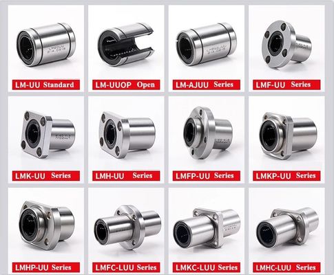 Gordura de óleo LM8UU Guincho linear CNC Rolamentos de esferas lineares para hastes