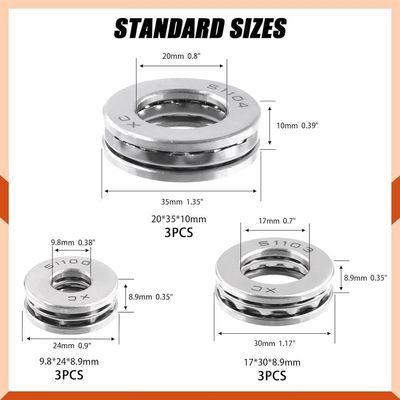 25*52*18 mm Peças de motocicleta Aço cromado 51305 Rolamento de esferas de tração com jaula de aço