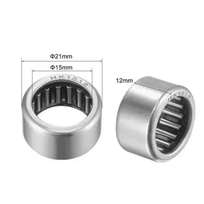 Complemento completo de rolamento de agulha de copo desenhado HK1512 com pista de deslizamento de agulha