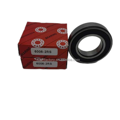 Rolamentos de Esferas de Ranura Profunda de Motocicletas 6006-2RS Caixa de cobre e certificado ISO9001 2008