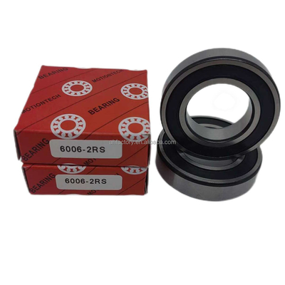 Rolamentos de Esferas de Ranura Profunda de Motocicletas 6006-2RS Caixa de cobre e certificado ISO9001 2008