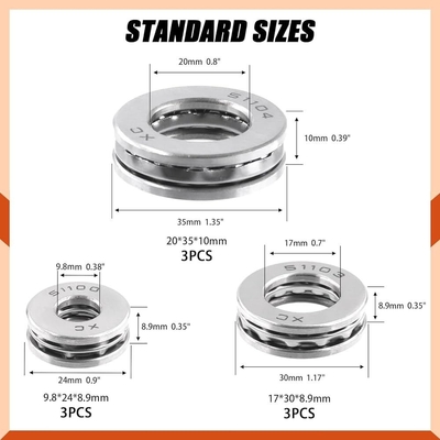 Rolamento de tração de rolos de agulha de linha única F4-10M 4x10x4mm para indústrias de máquinas