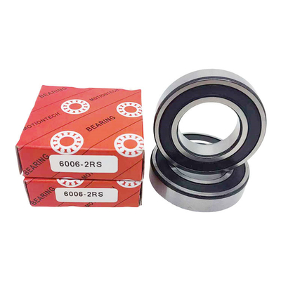 Rolamentos de esferas de ranhura profunda de linha única 6006-2RS para alta velocidade e fiabilidade