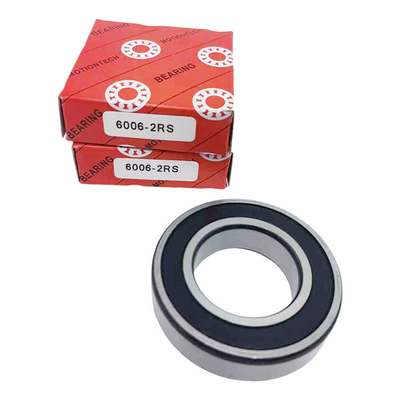 Rolamentos de esferas de ranhura profunda de linha única 6006-2RS para alta velocidade e fiabilidade