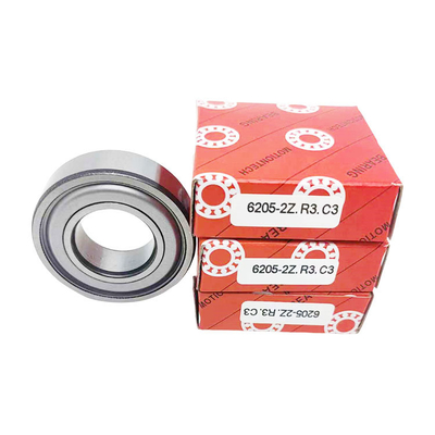 6205-2Z/C3 Rolamentos de Esferas de aço inoxidável com ranhura profunda 6205-2Z/C3 com vedações 2Z ZZ Tipo