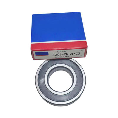 Rolamentos de esferas de ranhuras profundas 6206-2RS1/C3 para automóveis e tratores