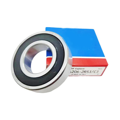 Rolamentos de esferas de ranhuras profundas 6206-2RS1/C3 para automóveis e tratores