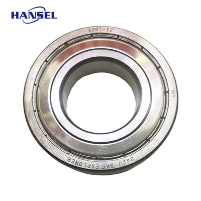 Rolamentos de esferas de ranhuras profundas da série 6207 ZZ para máquinas de construção de tractores para automóveis