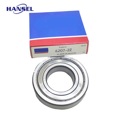 Rolamentos de esferas de ranhuras profundas da série 6207 ZZ para máquinas de construção de tractores para automóveis