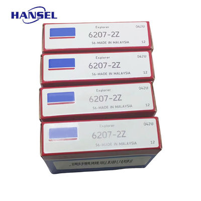 Rolamentos de esferas de ranhuras profundas da série 6207 ZZ para máquinas de construção de tractores para automóveis