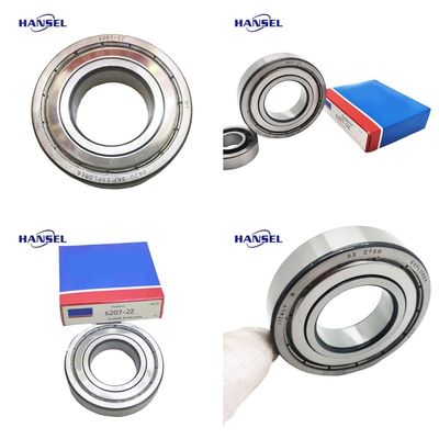 Rolamentos de esferas de ranhuras profundas da série 6207 ZZ para máquinas de construção de tractores para automóveis