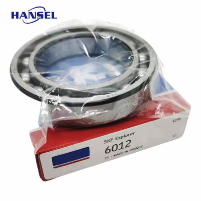 Rolamentos de esferas de ranhuras profundas de aço cromado 6012 durável para ambientes de alta temperatura