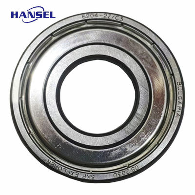 Rolamentos de esferas de mangueira de nylon 6204-2Z/C3 para durabilidade e desempenho