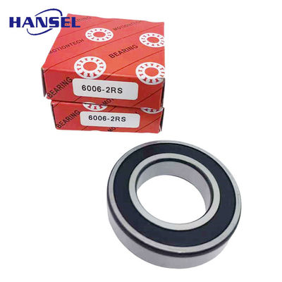 Aço cromado/GCr15 aço inoxidável com rolamento de esferas de ranhuras profundas 6006-2RS tamanho de furo de 30 mm