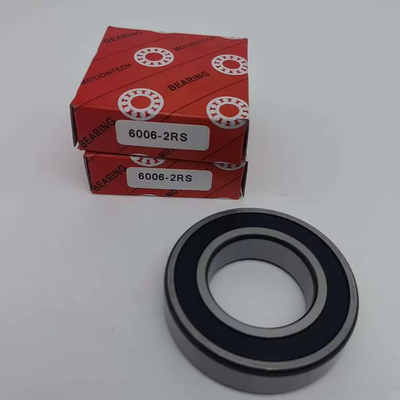 Dimensão de furo 0 30 mm Rolamento de esferas de ranhura profunda de alta precisão 6006-2RS para motocicleta