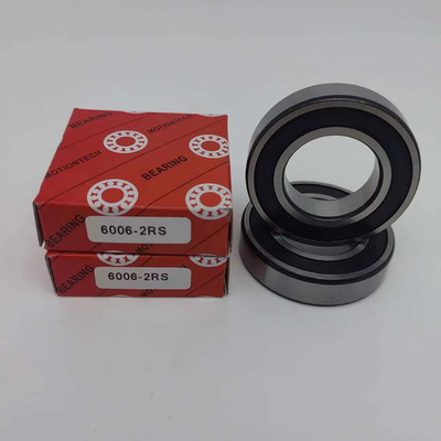 Dimensão de furo 0 30 mm Rolamento de esferas de ranhura profunda de alta precisão 6006-2RS para motocicleta