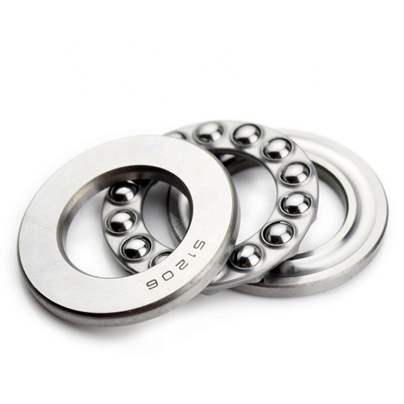 Rolamento de esferas de empuxo plano 51109 P5 para resistência a impactos em rolamentos de aço e aço