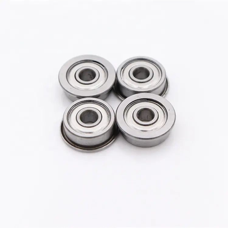 Aço cromado personalizado GCR15 2Z ZZ selos tipo rolamento de flange para máquinas industriais