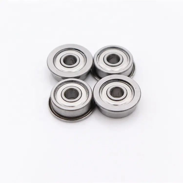 Soluções ZZ Tipo MF105 ZZ Rolamentos de flange de ranhuras profundas Rolamentos de esferas para máquinas de precisão