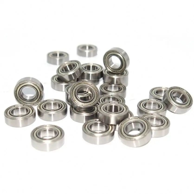 Performance estável de baixa voz MF128-ZZ Alta precisão 2 RS Flange Rolamentos de esferas de ranhura profunda
