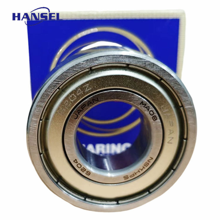 Rolamentos de esferas de mangueira de nylon 6204-2Z/C3 para durabilidade e desempenho