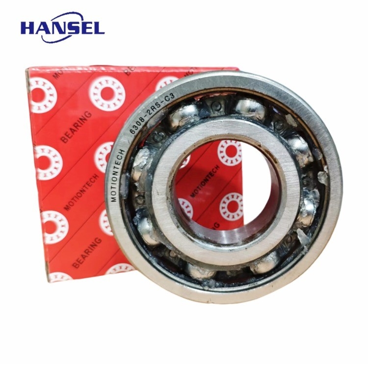 Rolamentos de esferas de rolamento profundo de aço cromado de longa duração 6308-2RS-C3 para unidade de eje de rodas de automóveis
