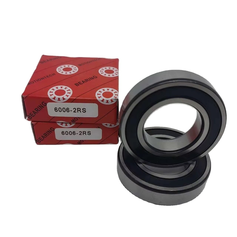 Dimensão de furo 0 30 mm Rolamento de esferas de ranhura profunda de alta precisão 6006-2RS para motocicleta
